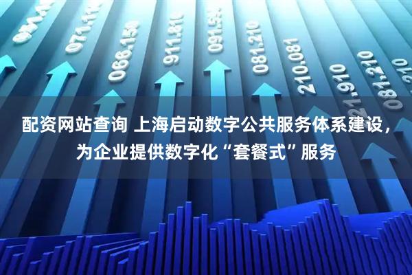 配资网站查询 上海启动数字公共服务体系建设，为企业提供数字化“套餐式”服务