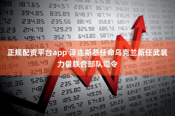 正规配资平台app 泽连斯基任命乌克兰新任武装力量联合部队司令